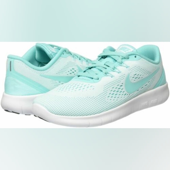 Nike Other - Nike Girls Blue Free RN Running Shoes- Size (7Y) - Excellent Condition